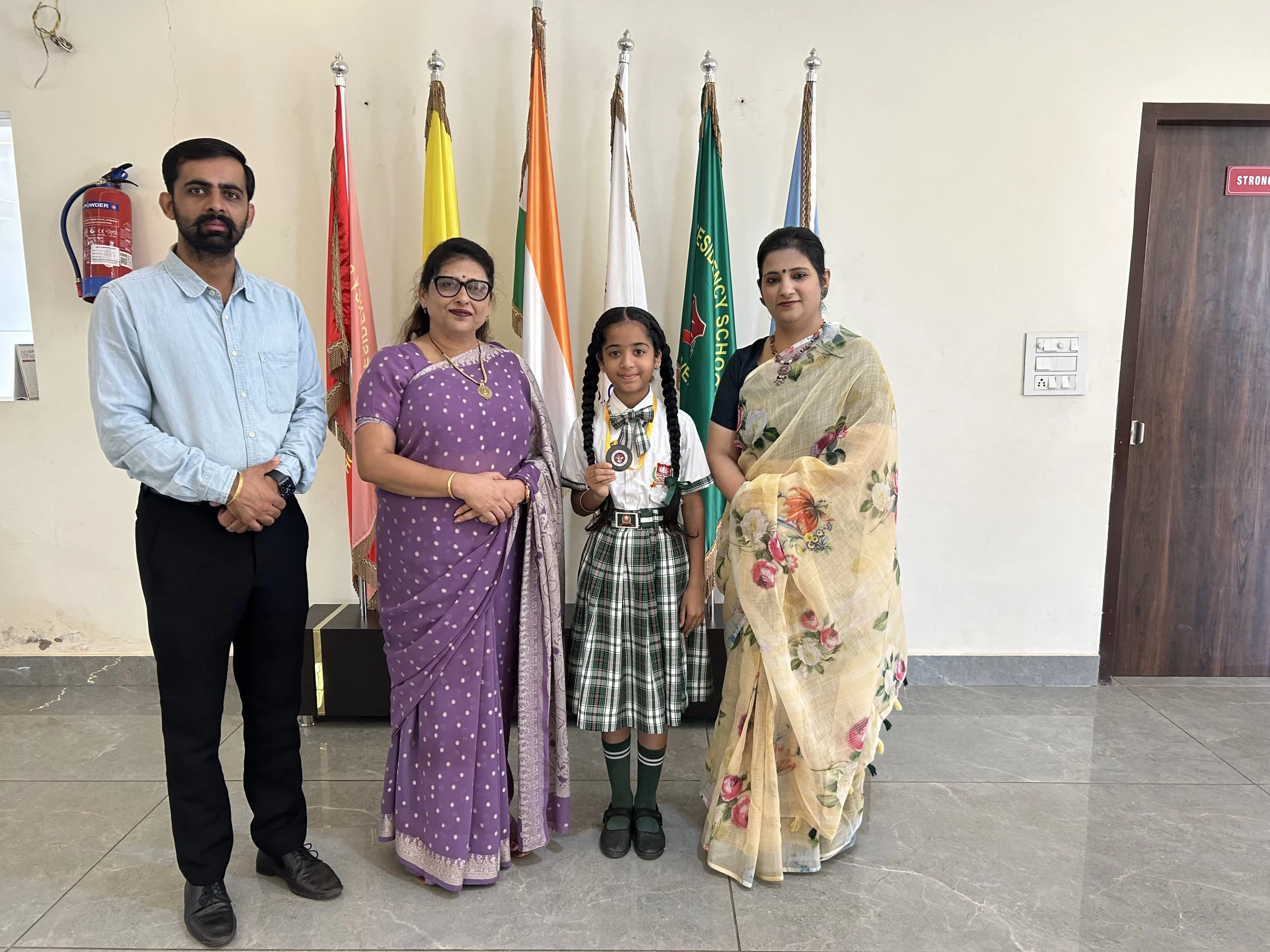 student receiving awards